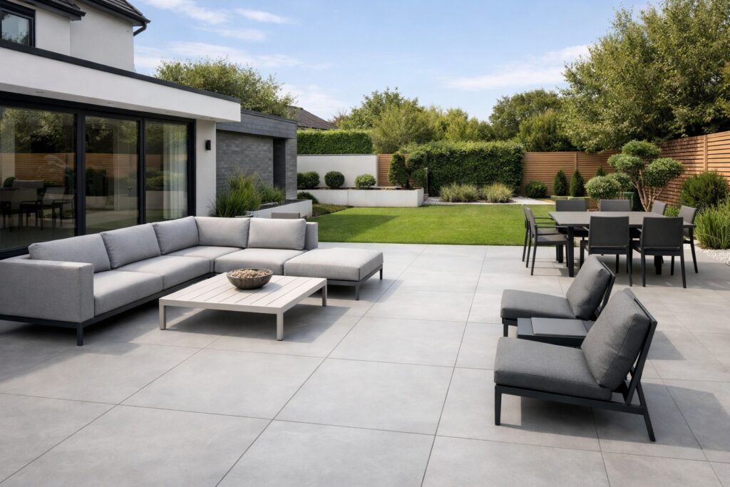 Chelmsford porcelain patio installer