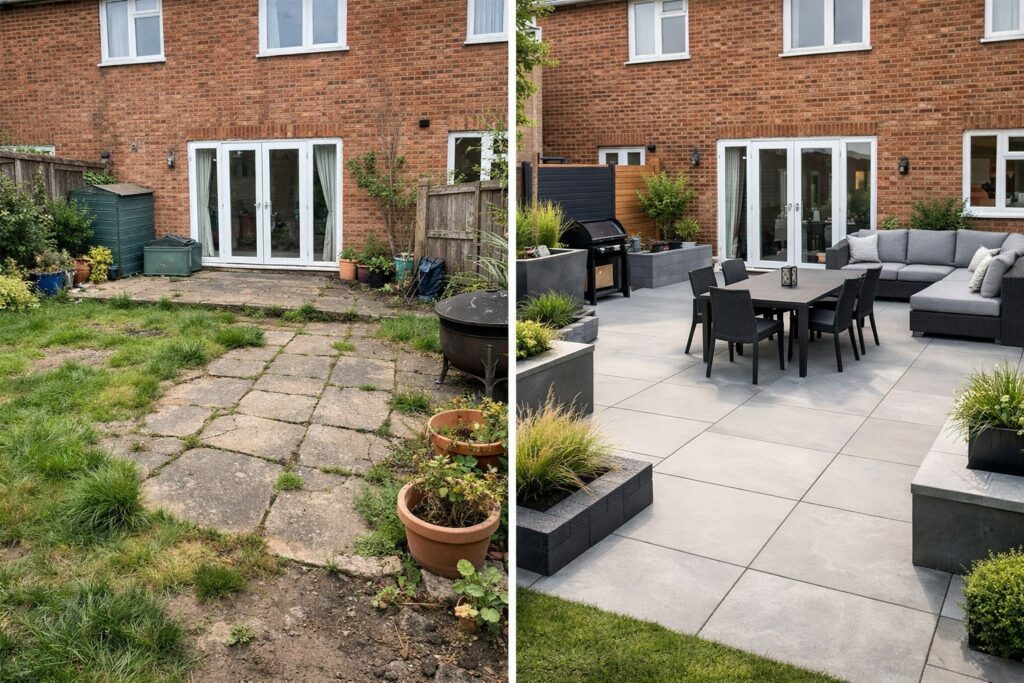 patio transformation Chelmsford