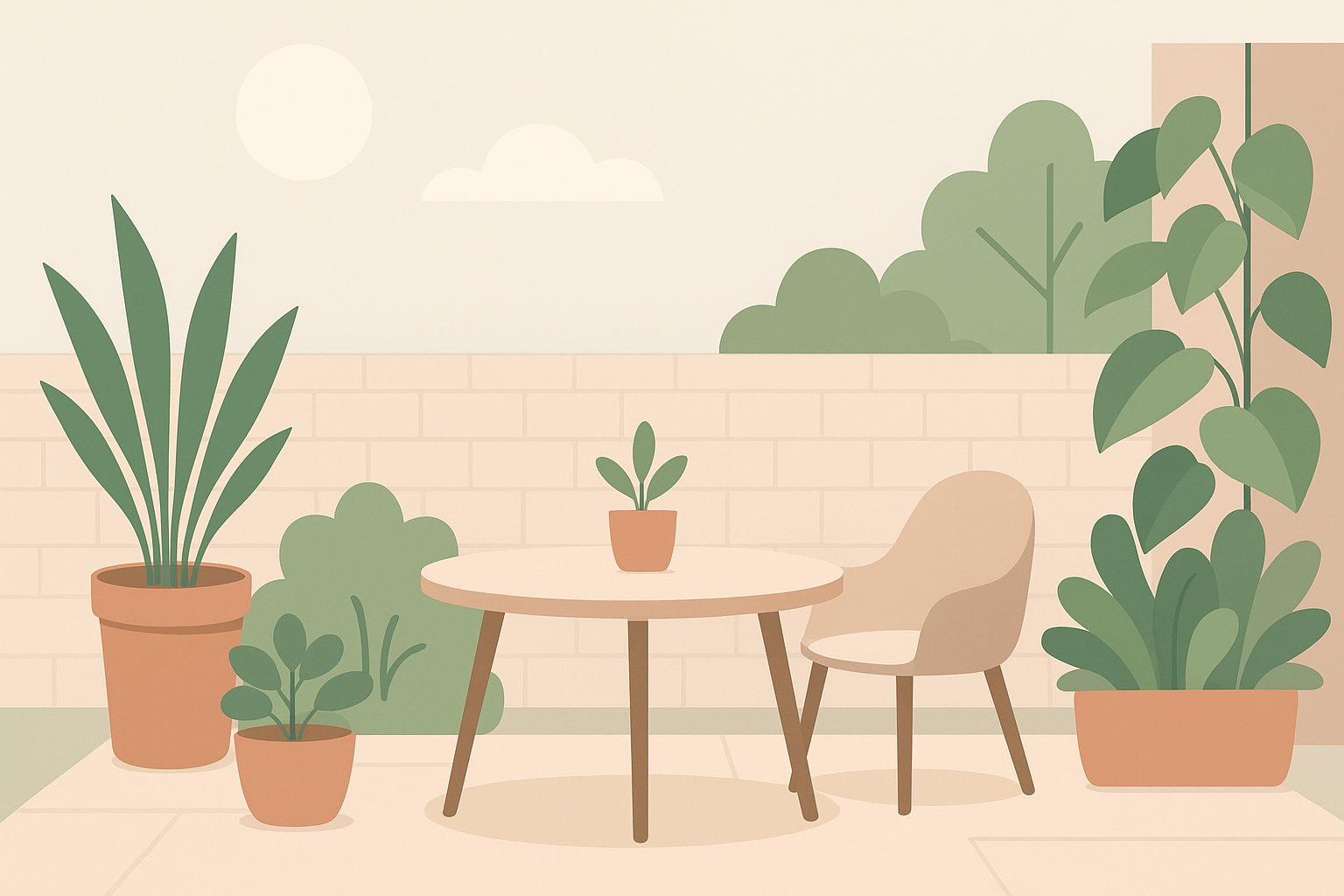 Small garden illustration